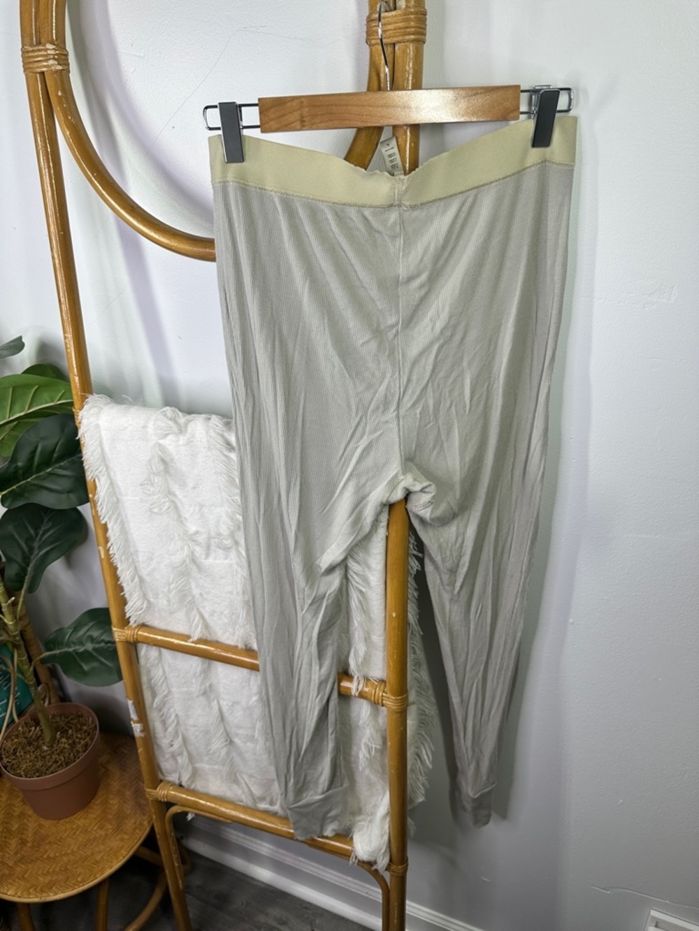 Skims Ribbed Long John Leggings sz XL - Picture 4 of 6